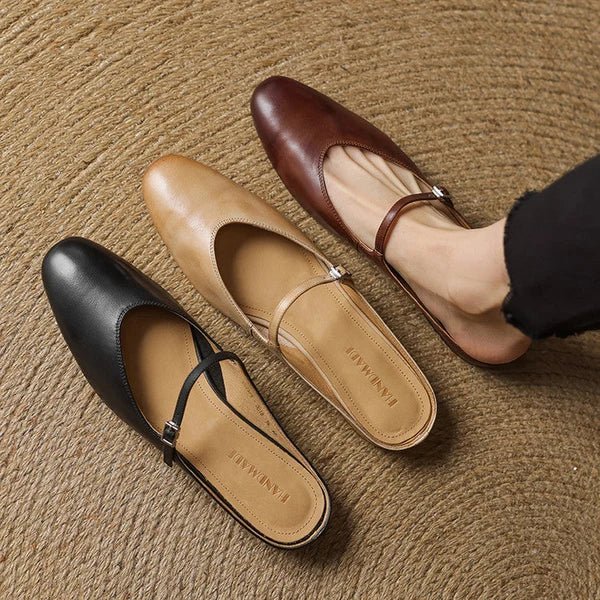 Bleraine | Mules Mary Jane de Punta Almendrada