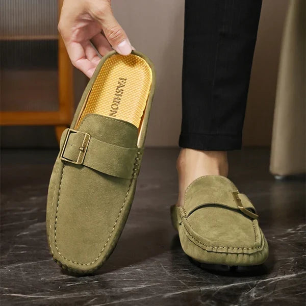 Isella | Mules Mocasín con Hebilla