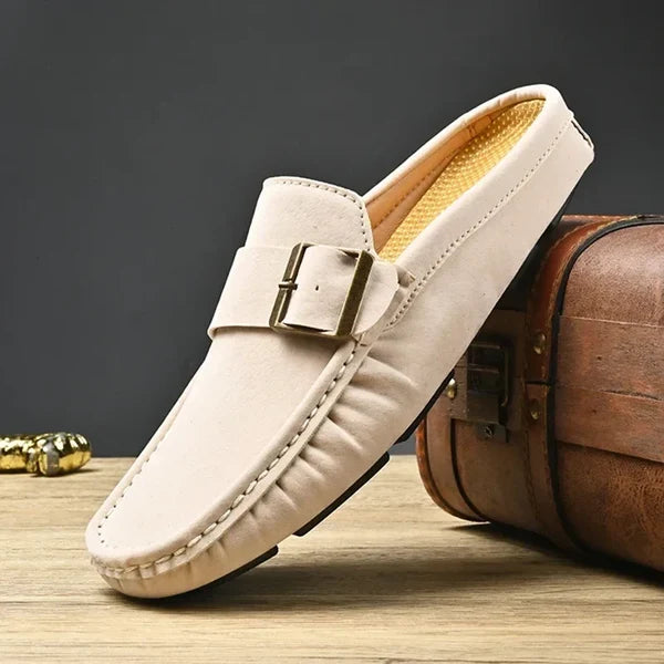 Isella | Mules Mocasín con Hebilla