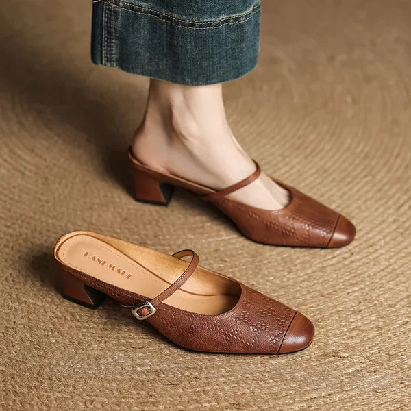Eliane | Mules Mary Jane con Tacón