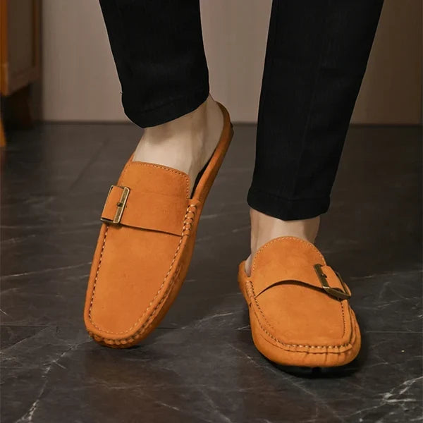 Isella | Mules Mocasín con Hebilla