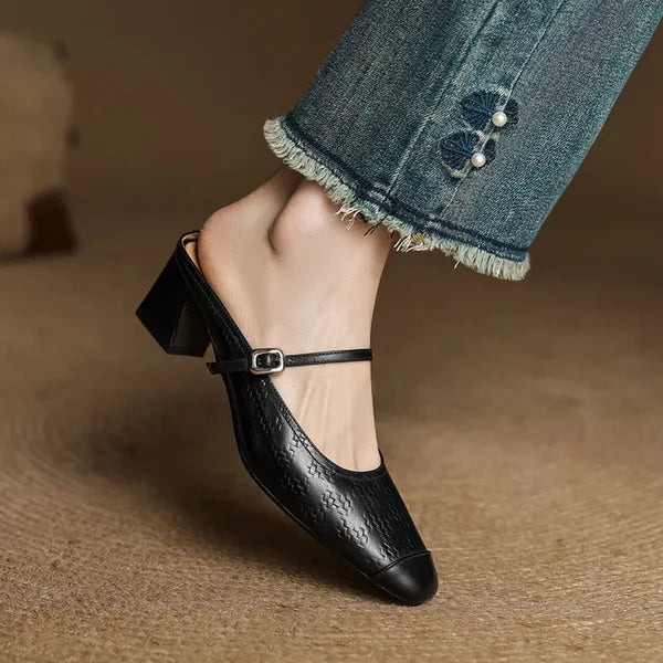 Eliane | Mules Mary Jane con Tacón