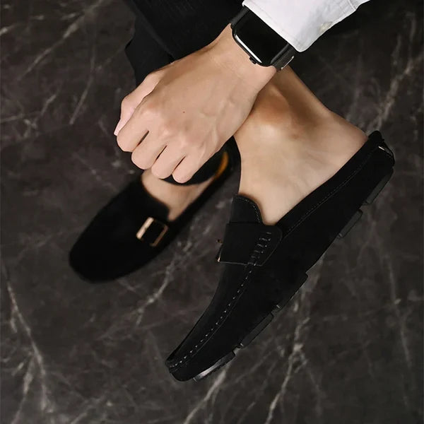 Isella | Mules Mocasín con Hebilla
