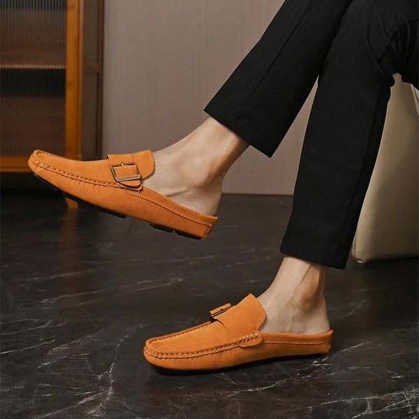 Isella | Mules Mocasín con Hebilla