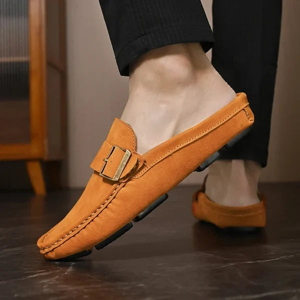 Isella | Mules Mocasín con Hebilla
