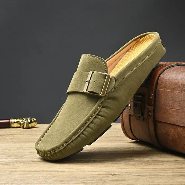Isella | Mules Mocasín con Hebilla