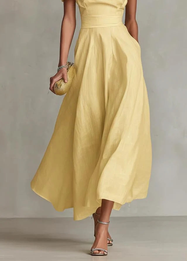 Minere | Vestido Largo con Hombros Descubiertos + bolso de regalo