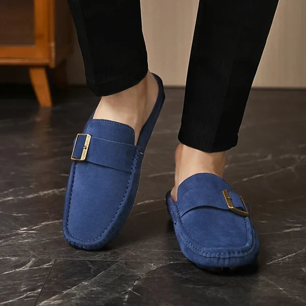 Isella | Mules Mocasín con Hebilla
