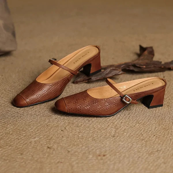 Eliane | Mules Mary Jane con Tacón