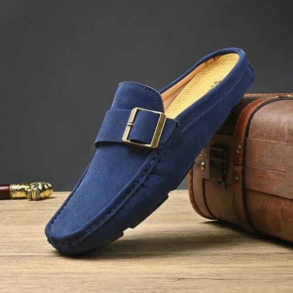 Isella | Mules Mocasín con Hebilla