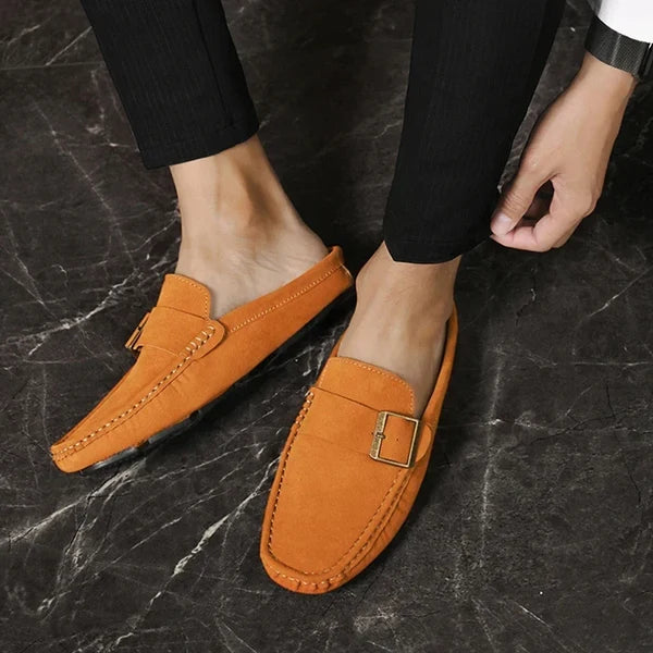 Isella | Mules Mocasín con Hebilla