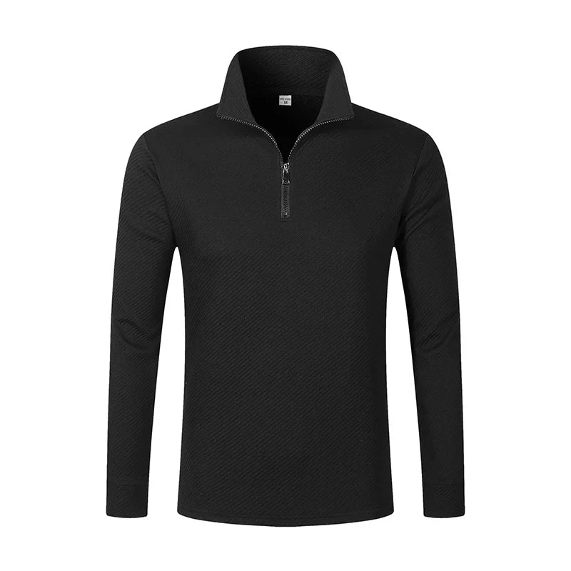 Gavino™ Polo de Manga Larga con Cremallera