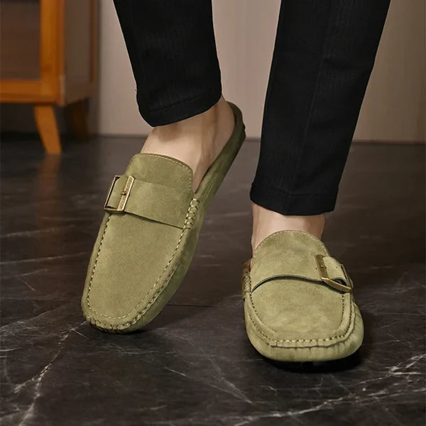 Isella | Mules Mocasín con Hebilla