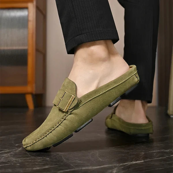 Isella | Mules Mocasín con Hebilla