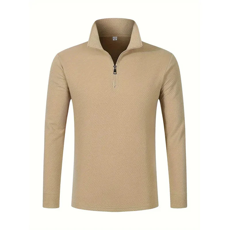 Gavino™ Polo de Manga Larga con Cremallera