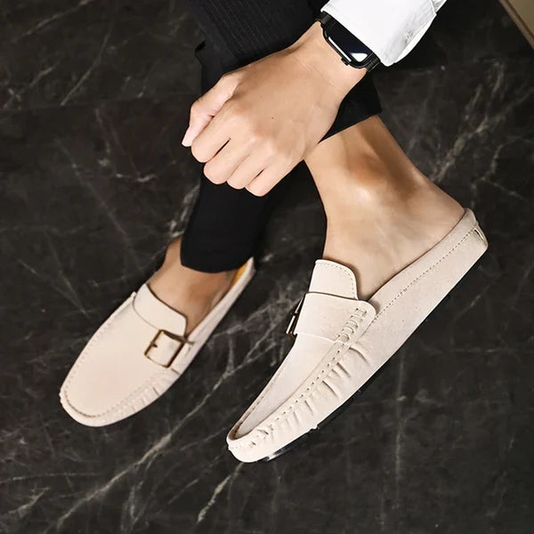 Isella | Mules Mocasín con Hebilla