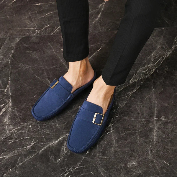 Isella | Mules Mocasín con Hebilla
