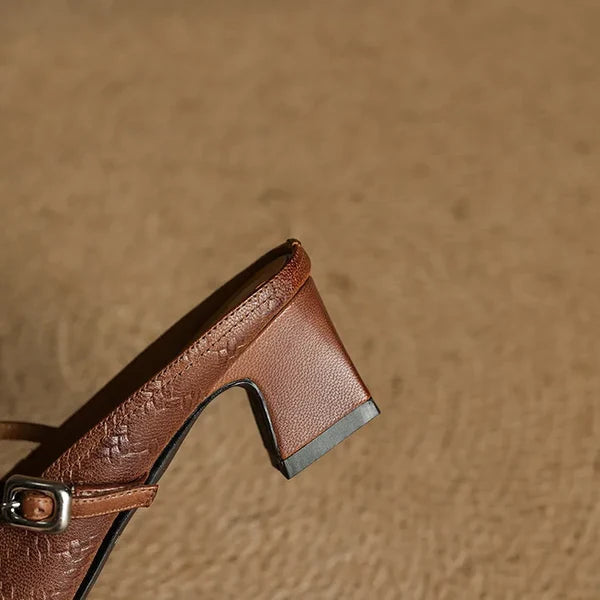 Eliane | Mules Mary Jane con Tacón