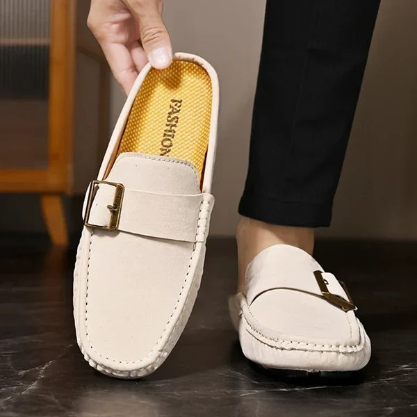 Isella | Mules Mocasín con Hebilla