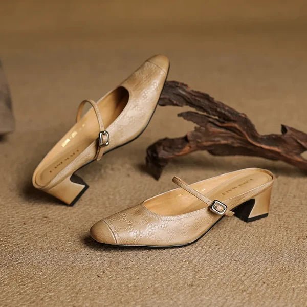 Eliane | Mules Mary Jane con Tacón