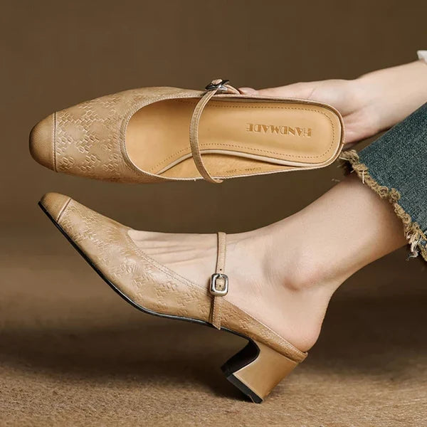 Eliane | Mules Mary Jane con Tacón