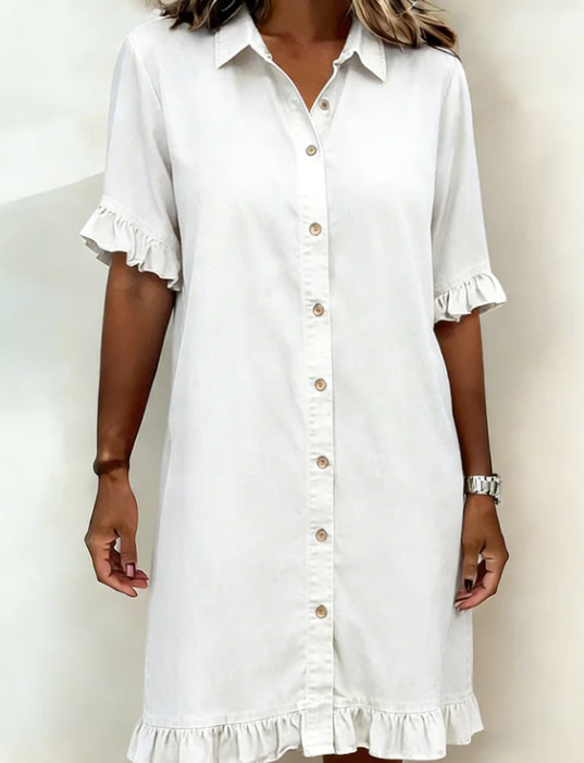 Angelica | Vestido Vaquero de Corte Relajado