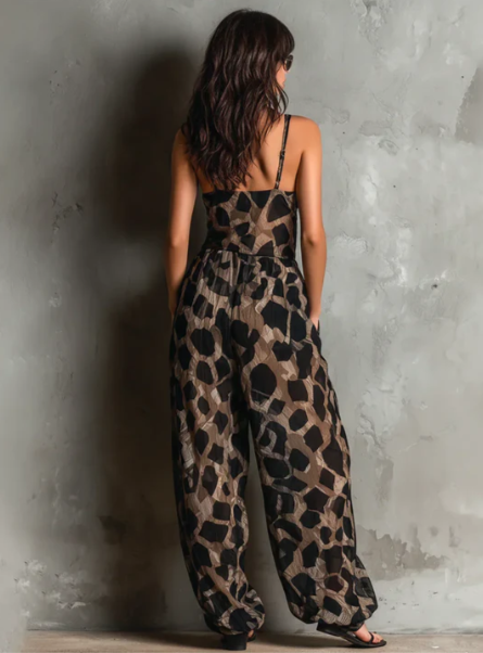 Leandra | Mono Largo con Estampado de Leopardo