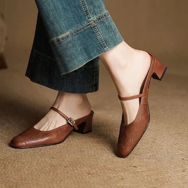 Eliane | Mules Mary Jane con Tacón