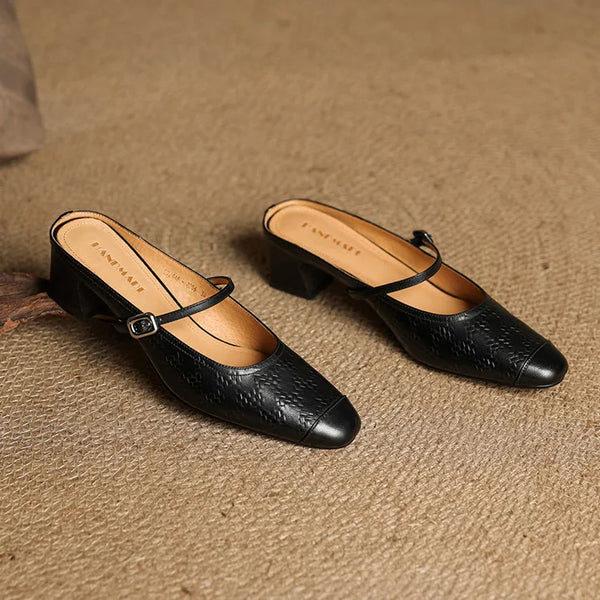 Eliane | Mules Mary Jane con Tacón