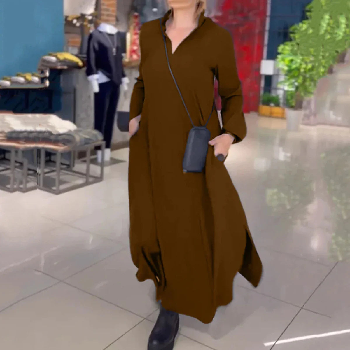 Andreina™ Vestido largo elástico y suave