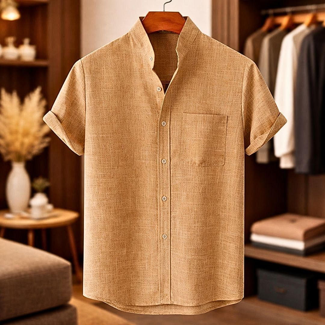 Enrique | Camisa De Lino De Manga Corta