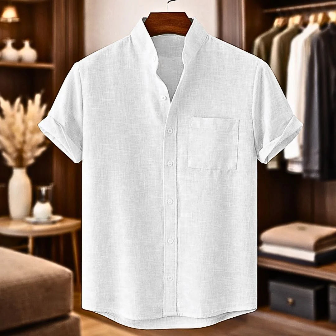 Enrique | Camisa De Lino De Manga Corta
