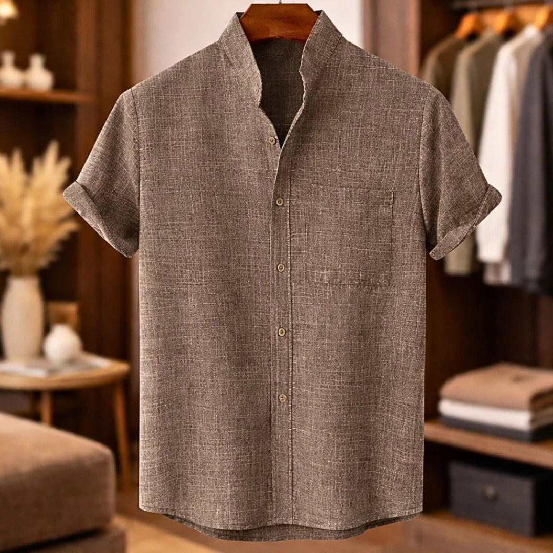 Enrique | Camisa De Lino De Manga Corta