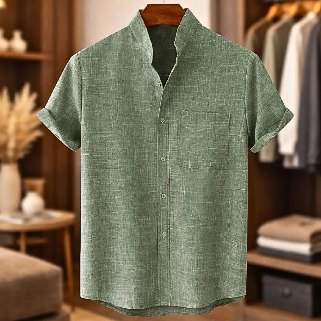 Enrique | Camisa De Lino De Manga Corta