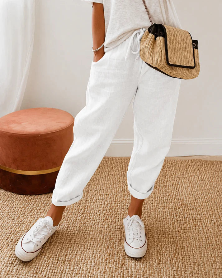 Linae™ | Pantalones Casuales de Lino y Algodón