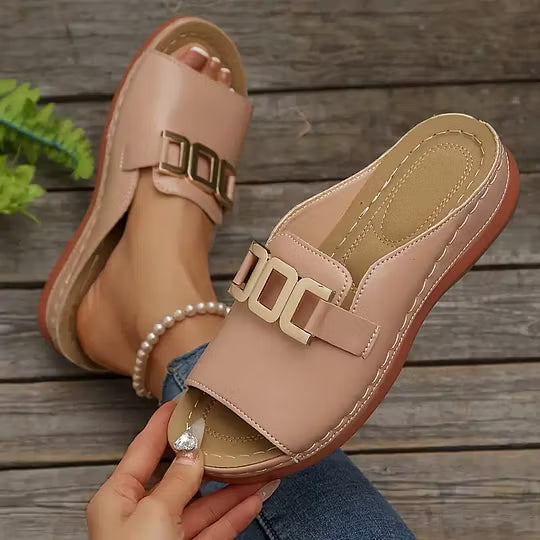 Larissa | Sandalias Cómodas de Cuña para Mujer