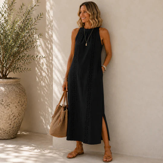 Megan | Vestido Largo Ligero + Bolso de Regalo