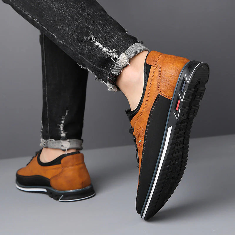 Benze | Zapatos Oxford de Piel con Acabado Artesanal