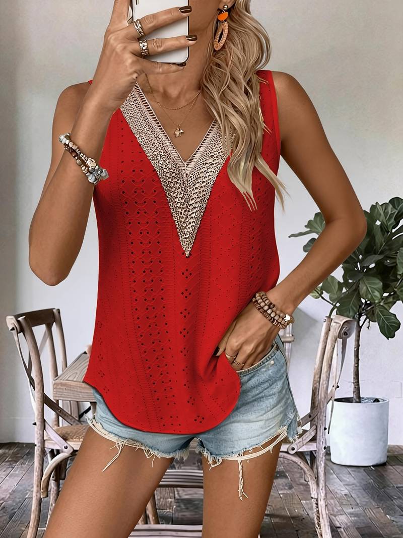 Lavinia | Top Casual de Verano sin Mangas