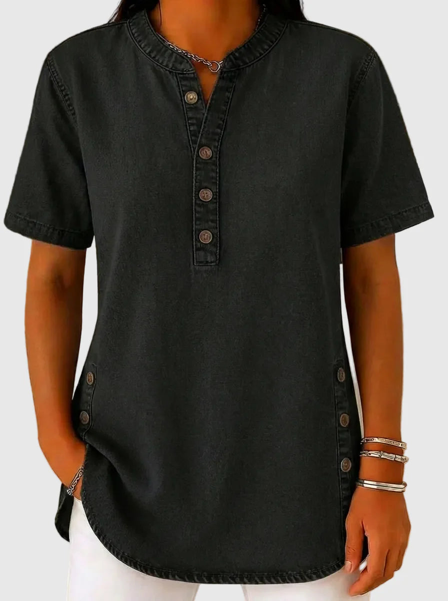 Julina | Camisa Vaquera de Corte Holgado