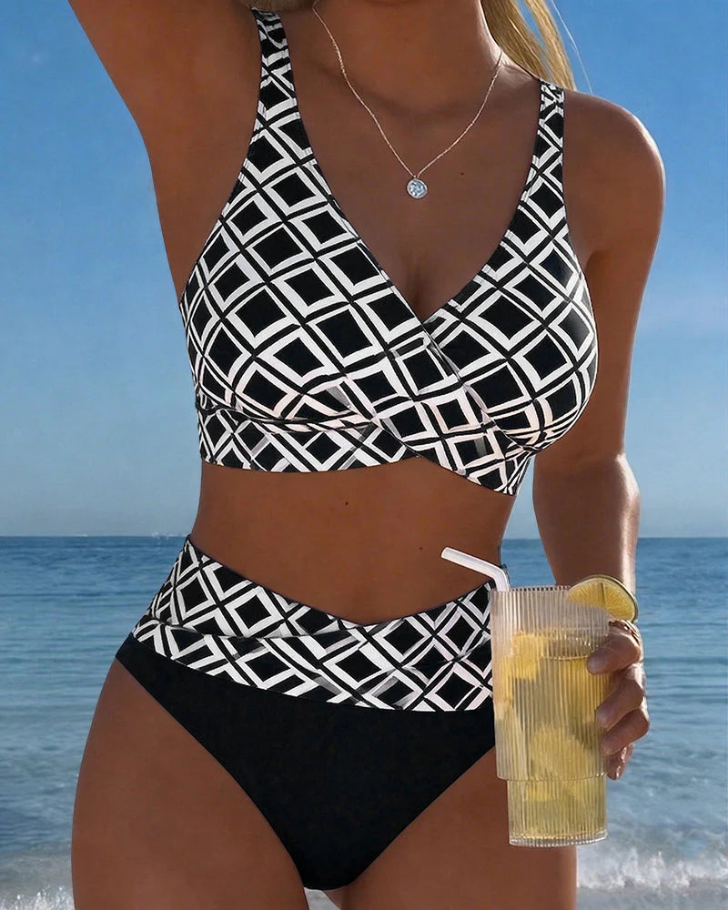 Roxy | Bikini con Estampado de Diamantes