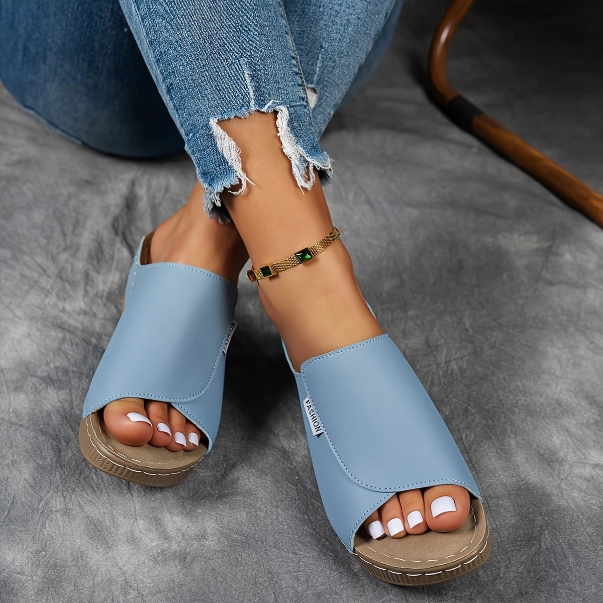 Merilyn | Sandalias Cómodas de Piel con Suela Gruesa y Apoyo del Arco Plantar