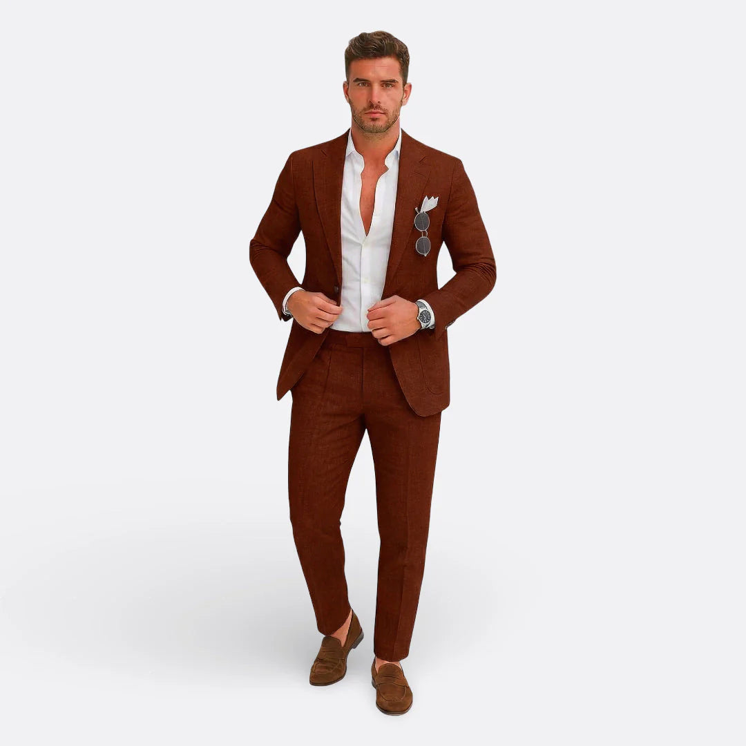 Carlos | Traje Formal de Lino para Hombre
