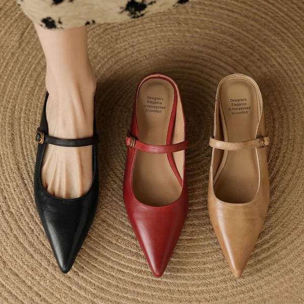 Lainey | Mules Mary Jane de Punta