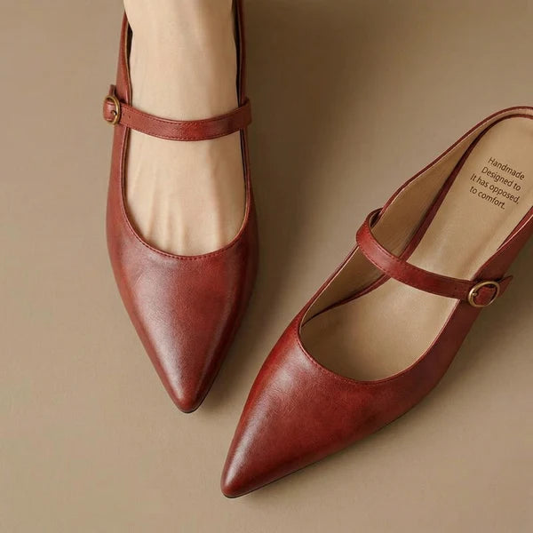 Lainey | Mules Mary Jane de Punta