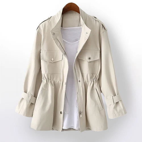 Elisa | Gabardina Ligera con Cintura Ajustable