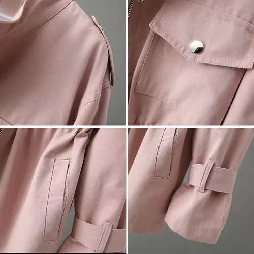 Elisa | Gabardina Ligera con Cintura Ajustable