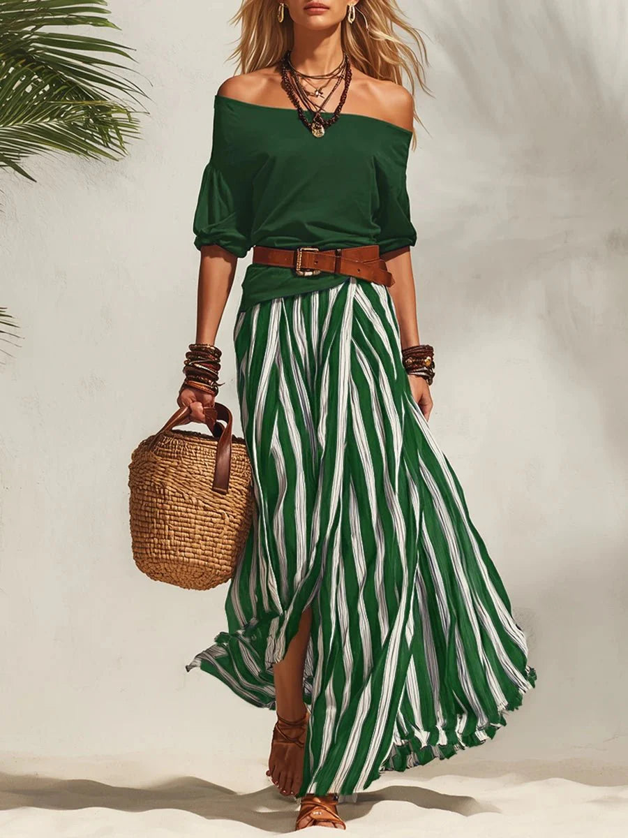 Esabella | Conjunto Elegante de Verano de Dos Piezas