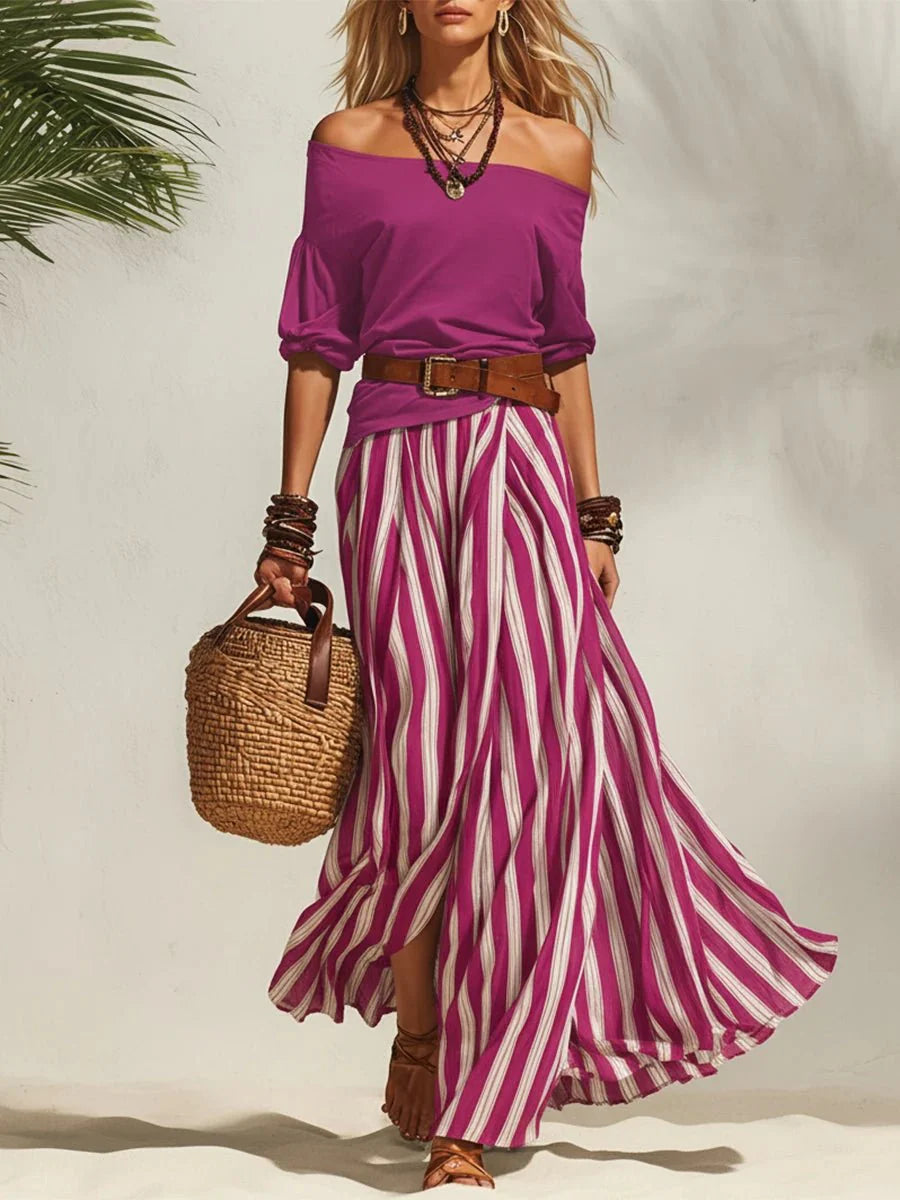 Esabella | Conjunto Elegante de Verano de Dos Piezas