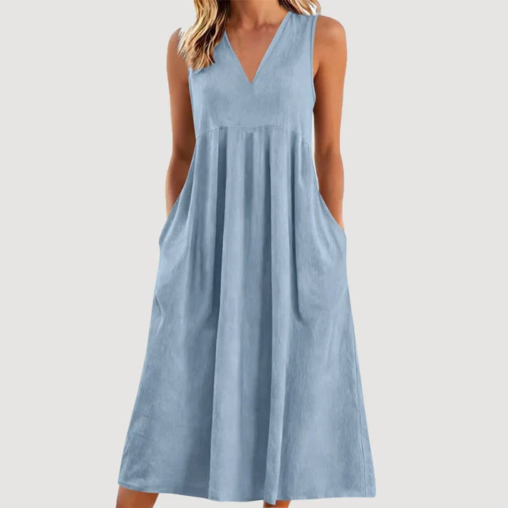Milanie | Vestido Midi Sin Mangas